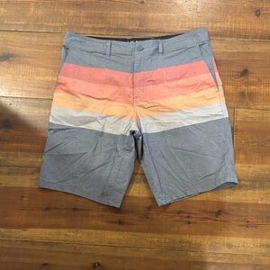Valor Men's Gray and Multicolor Shorts